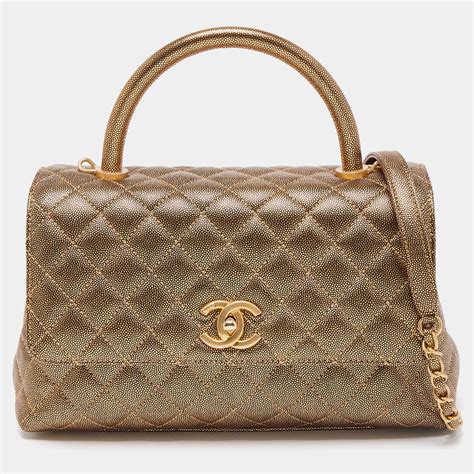 chanel coco handle gold|chanel coco handle review.